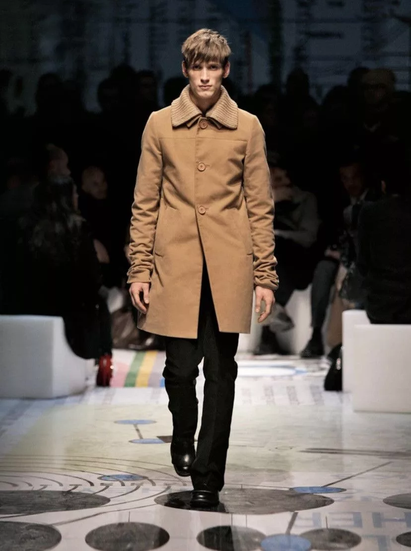 Prada Heavy Coats Prada 10AW Archive Coat Beige