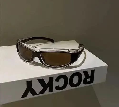Electric Visual Sunglasses Electric Visual Retro punk sunglasses y2k unisex Brown Avant-Garde