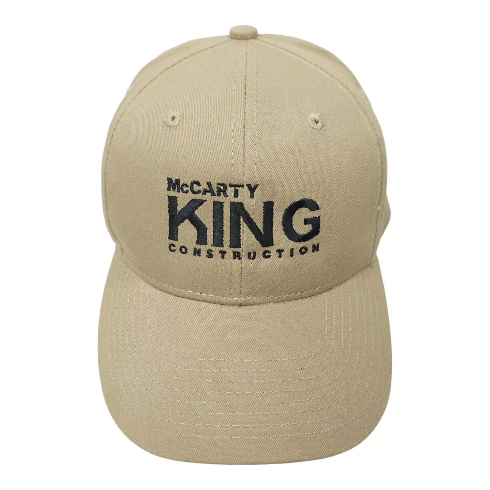 Other Hats Other McCarty King Construction Embroidered Logo Strapback Cap Beige