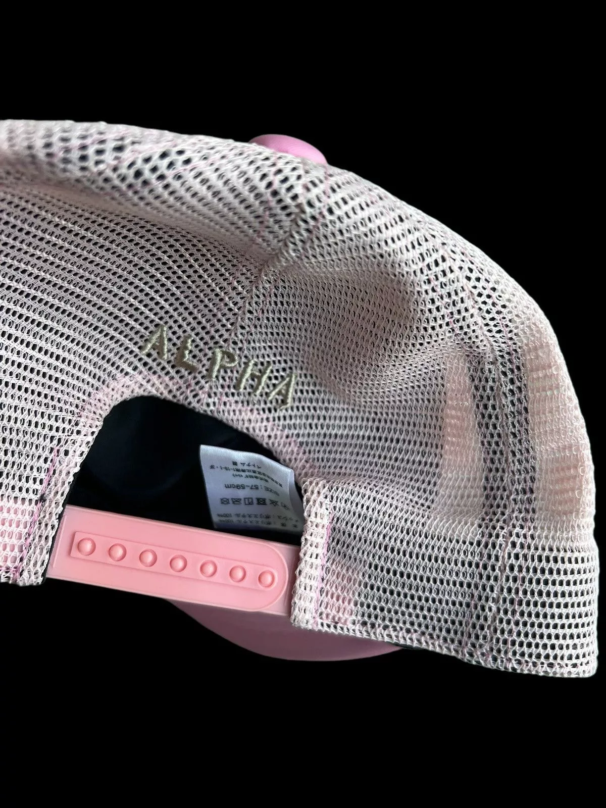 Alpha Industries Hats Alpha Industries Eagles & Dragon Embroidery Pinkish Mesh Cap Vintage
