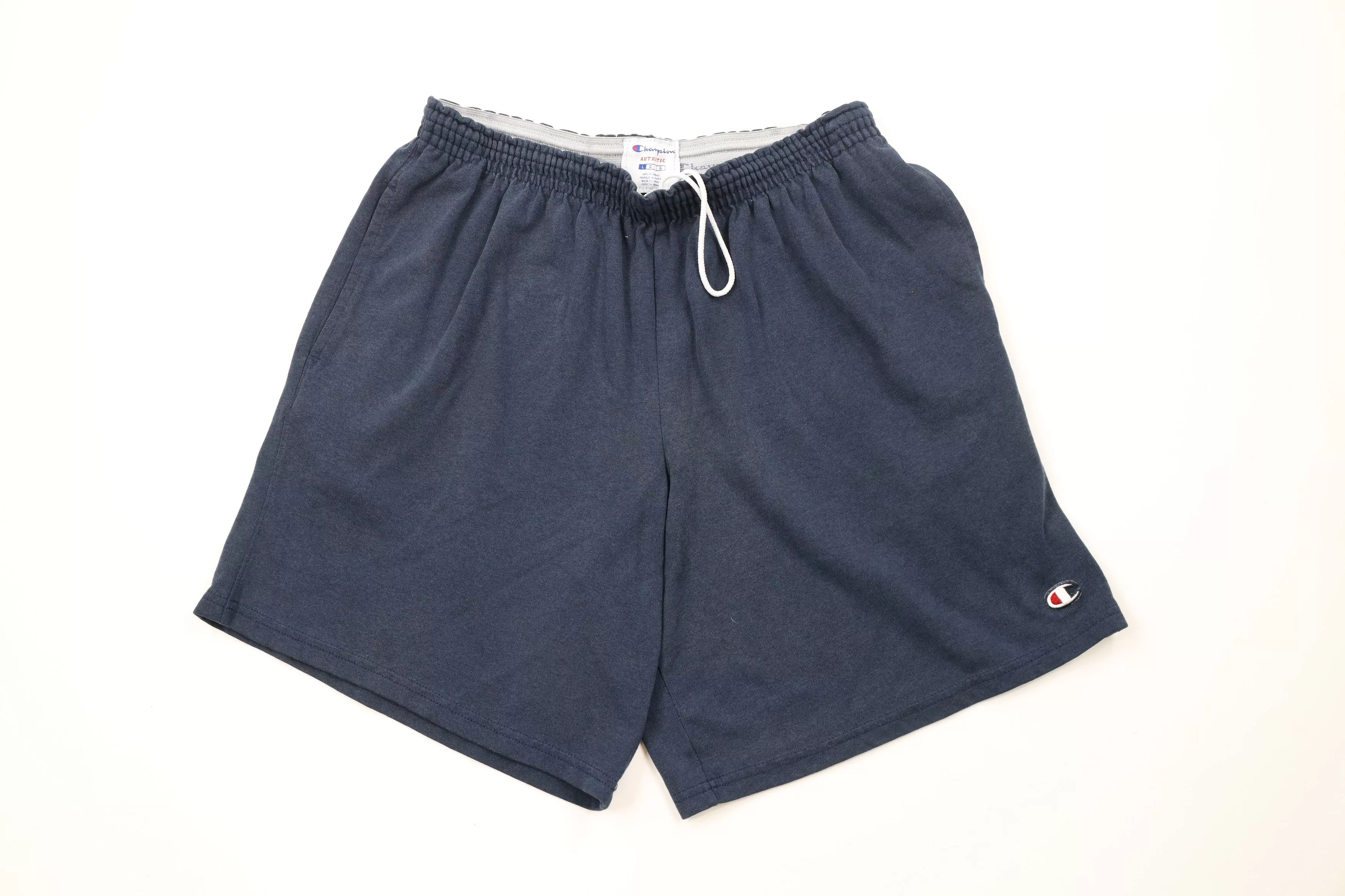 Champion Shorts Champion × Vintage Vintage Champion Classic Logo Heavyweight Shorts Navy Blue