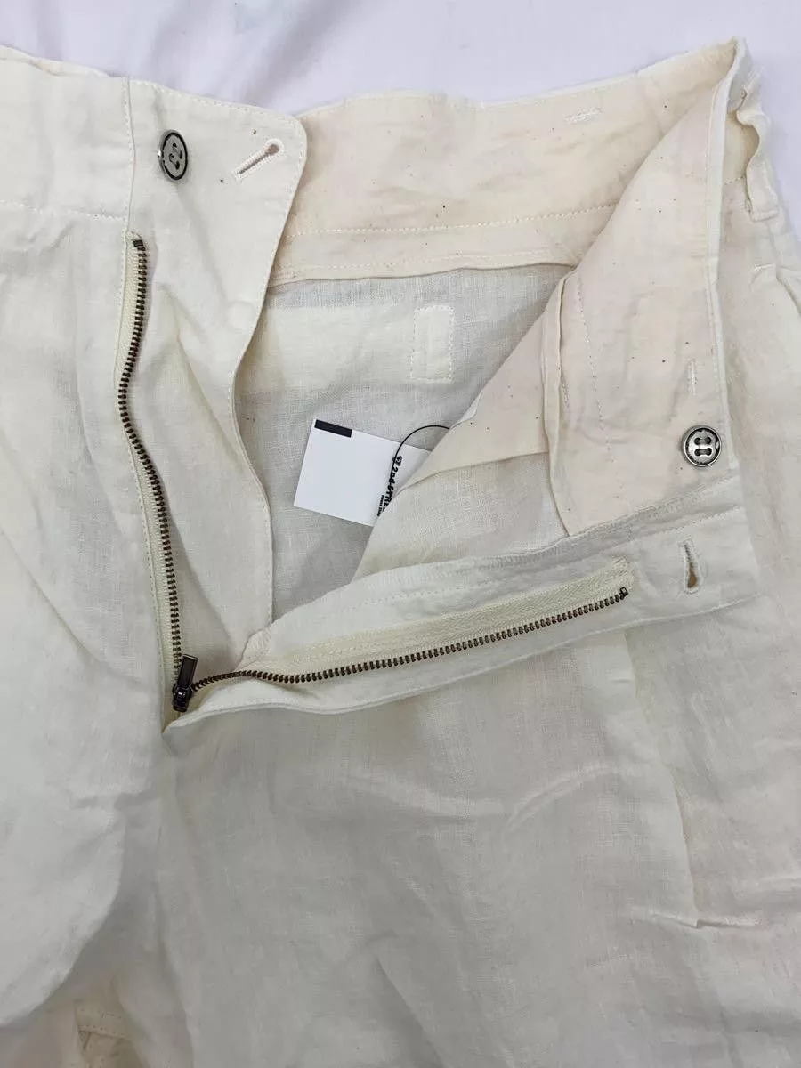Yohji Yamamoto Casual Pants YOHJI YAMAMOTO linen pants HD-P61-327 White