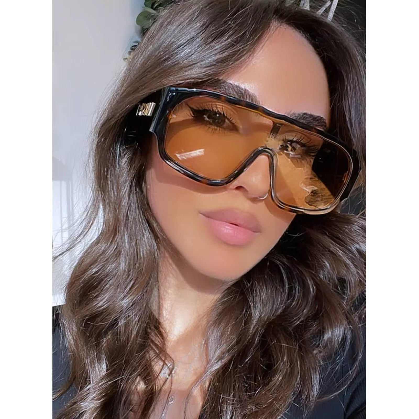 Versace Sunglasses NEW Versace VE4439 Mask Sunglasses in Brown