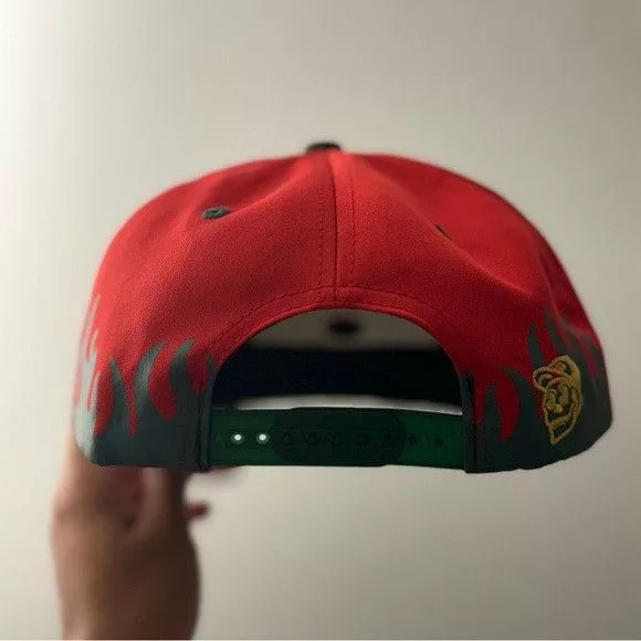 Designer Hats Designer MEXICO EAGLE 3D EMBROIDERY FLAMES RED FLAT BILL SNAPBACK Green Streetwear
