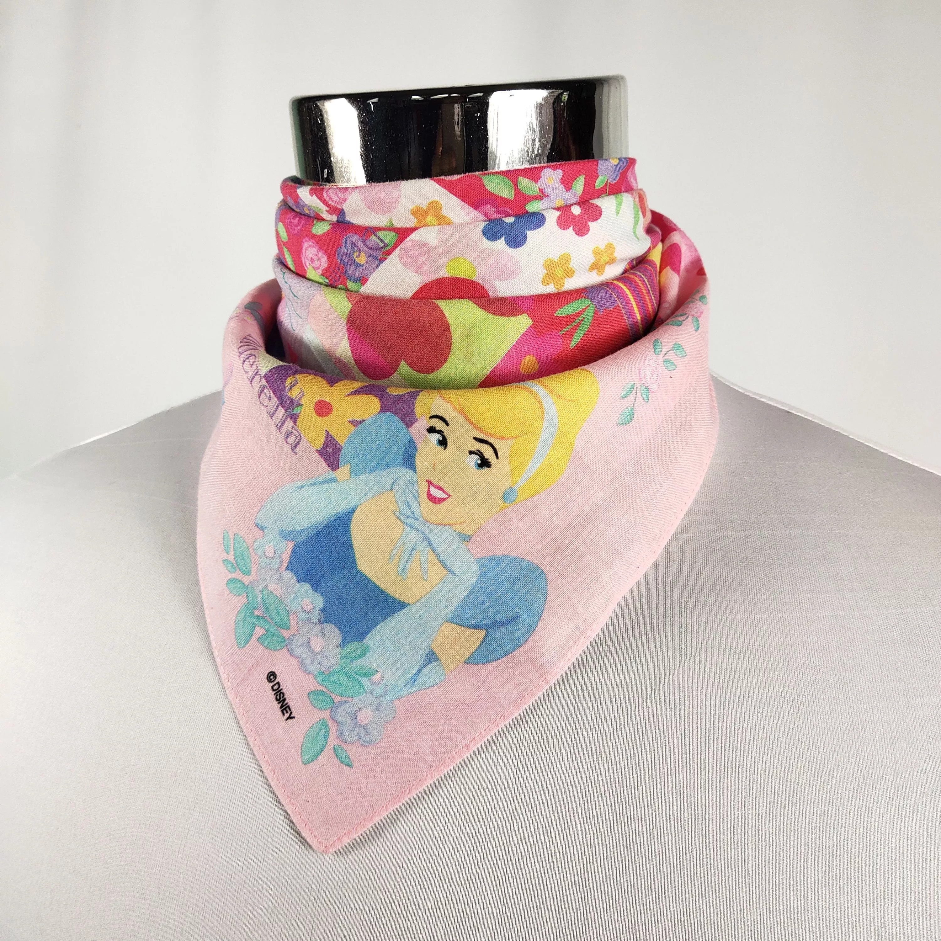 Disney Ties Pocketsquares Disney × Vintage Disney Handkerchief / Neckerchief / Bandana FZ551 Multi