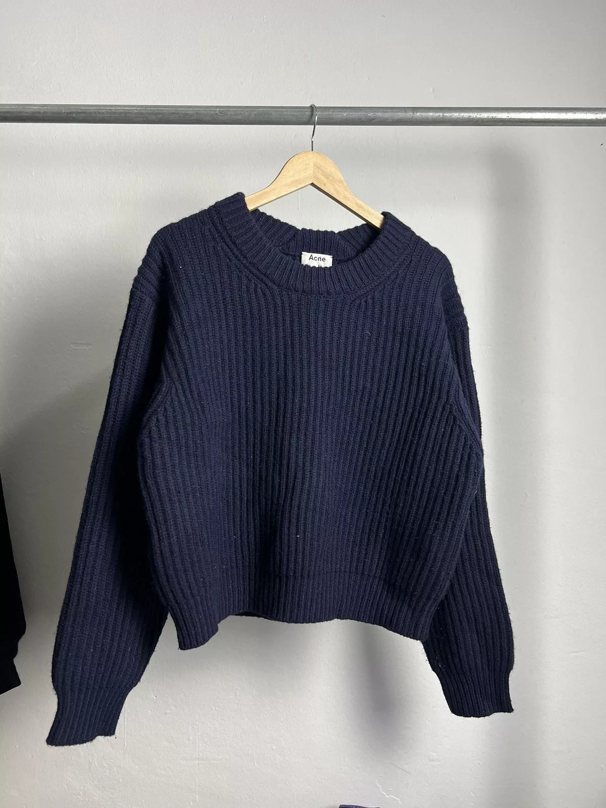 Acne Studios Sweaters Knitwear PAW18 Acne Studios Knit Sweater Dark Blue
