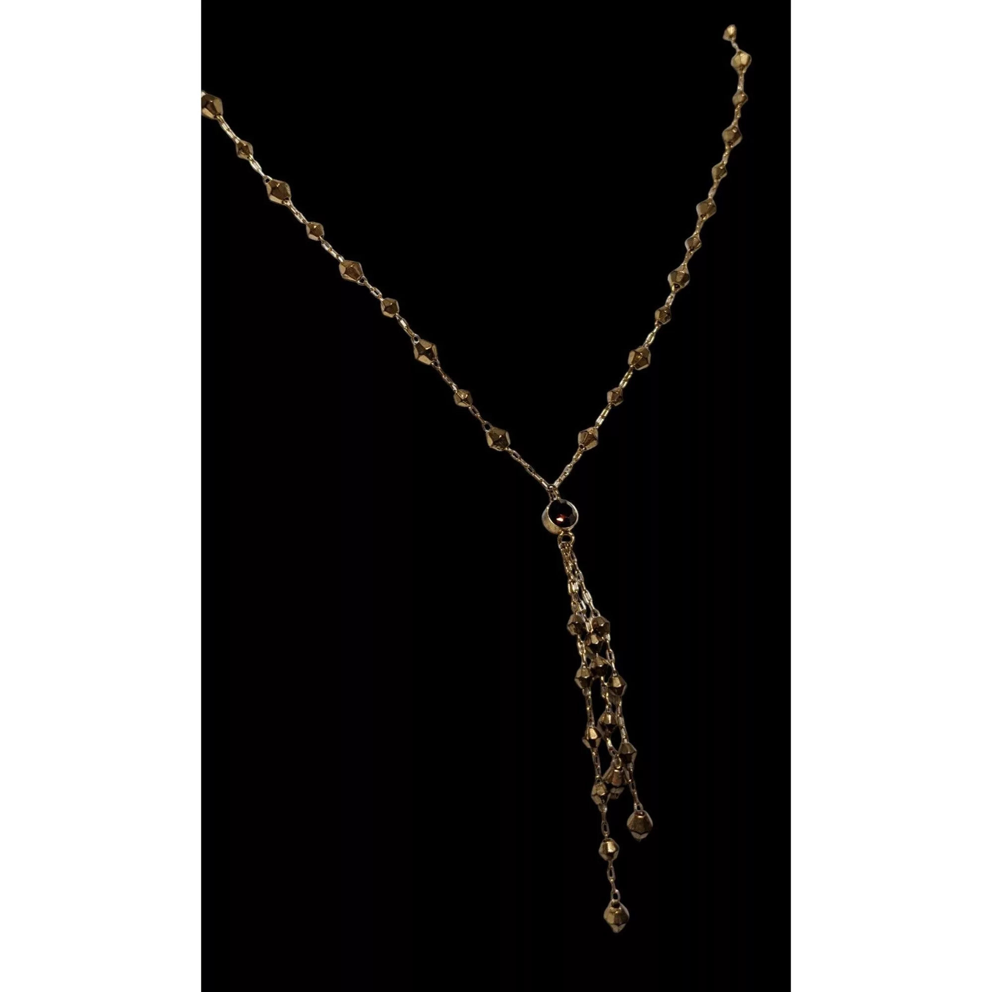 Other Necklaces Other Y2K Icing Gold Beaded Tassel Necklace