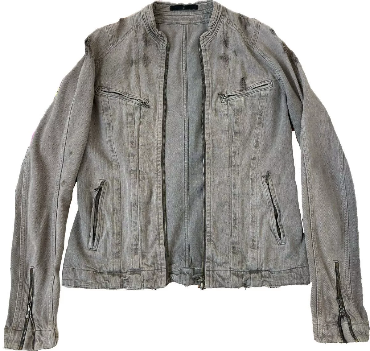 Julius Denim Jackets Julius Juluis 7 Denim Jacket Beige