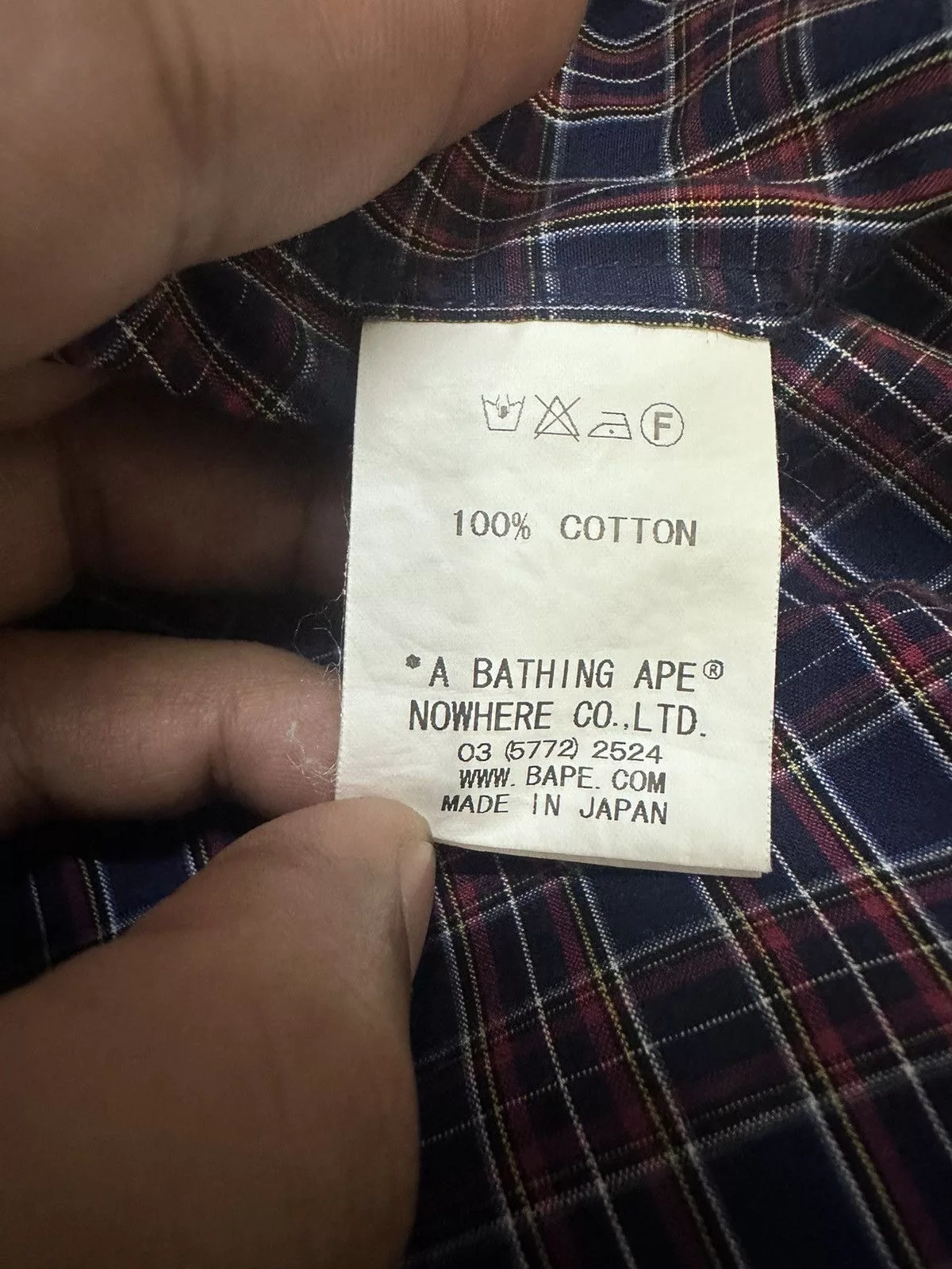 Bape Shirts Button Ups Bape Patchwork Button Up Shirt Red