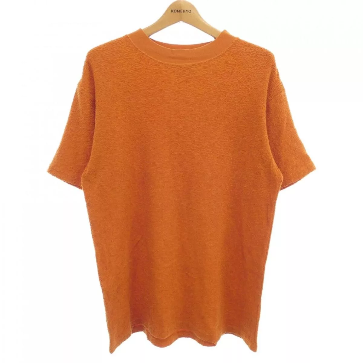 Needles Short Sleeve T Shirts Needles Short Sleeve Sleeve Logo Cotton Tshirt Orange