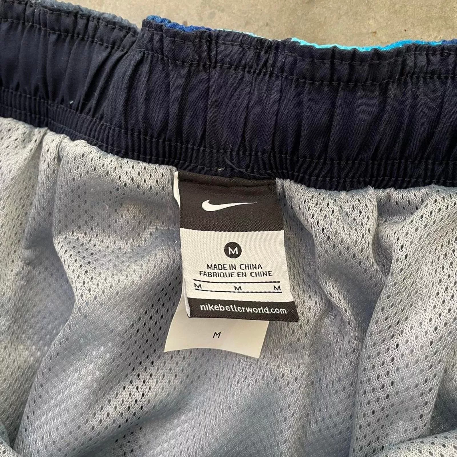 Nike Shorts Nike Blue/Green Pattern Swim Shorts