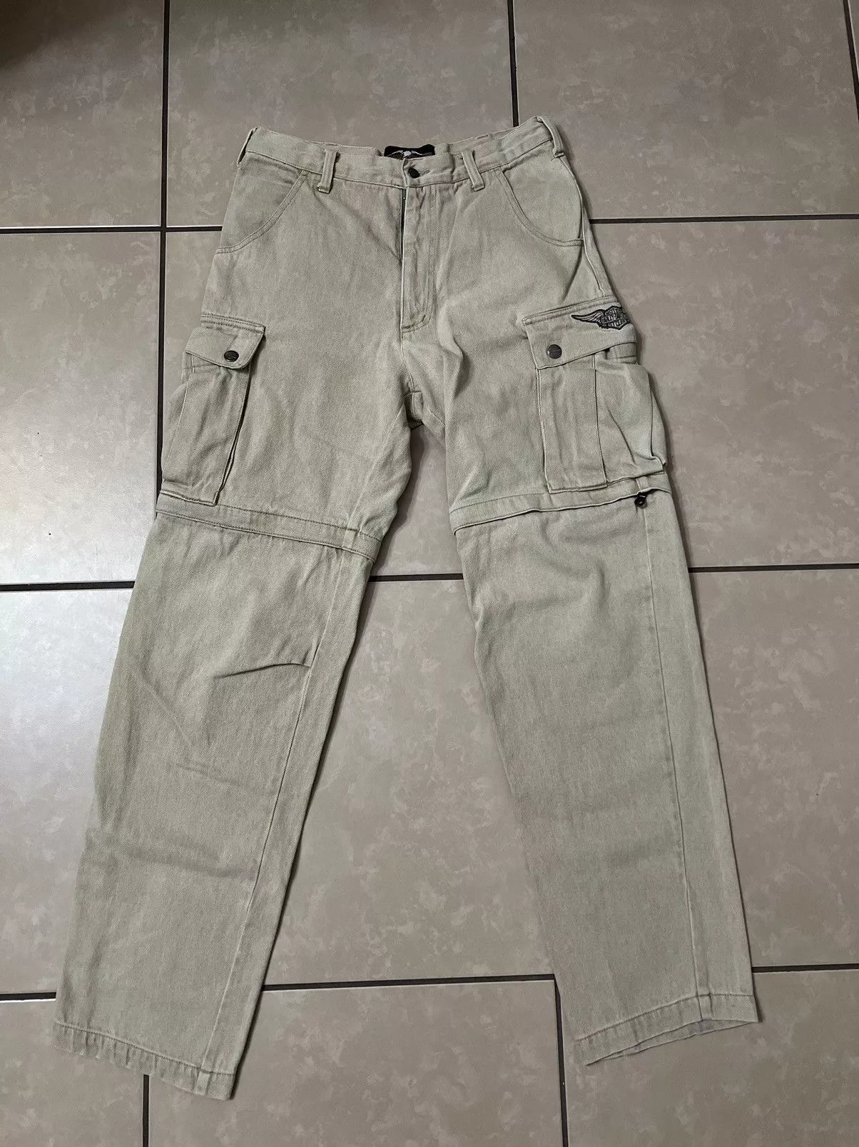 Harley Davidson Denim Harley Davidson Cargo Pants Beige