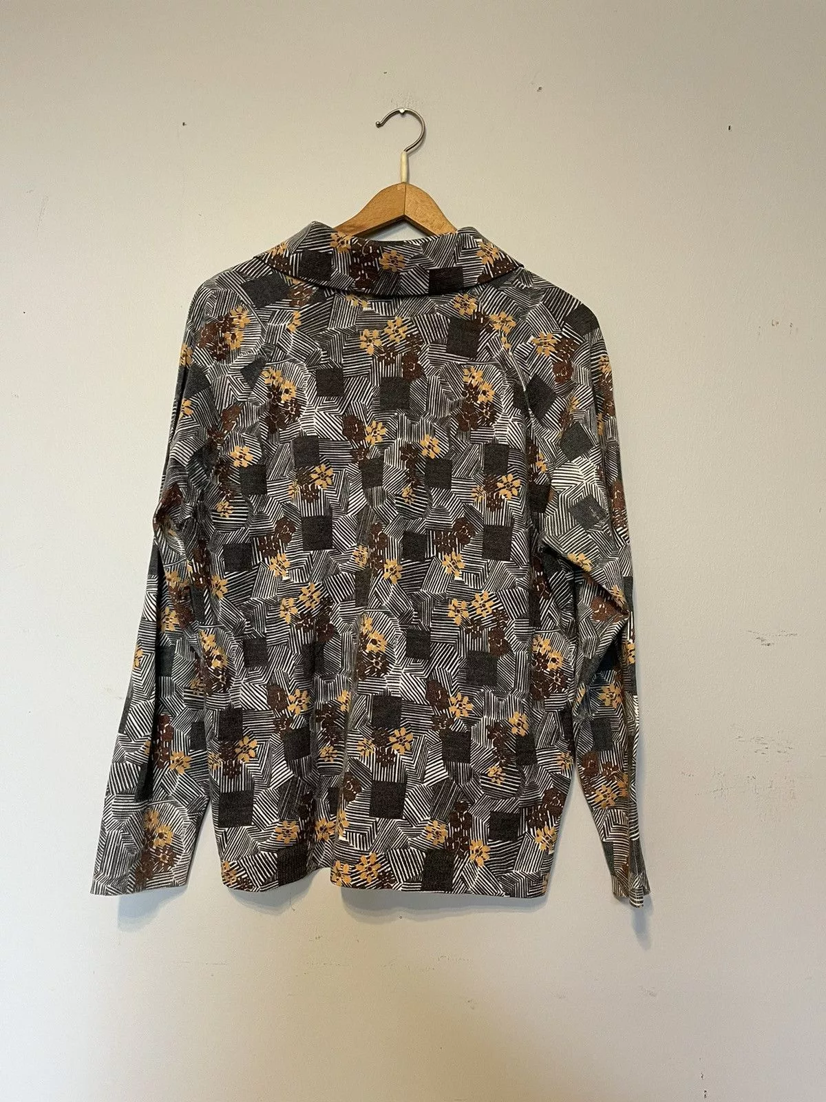 Japanese Brand Button Ups Japanese Brand Unknown Designer button top Gray