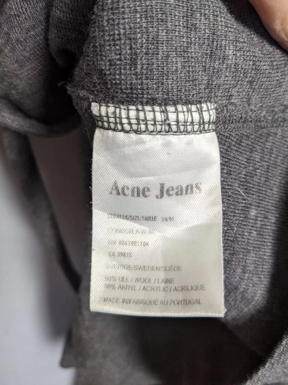 Acne Studios Sweaters Acne Studios Acne Jeans Wool Condor Cardigan, Sz M Gray