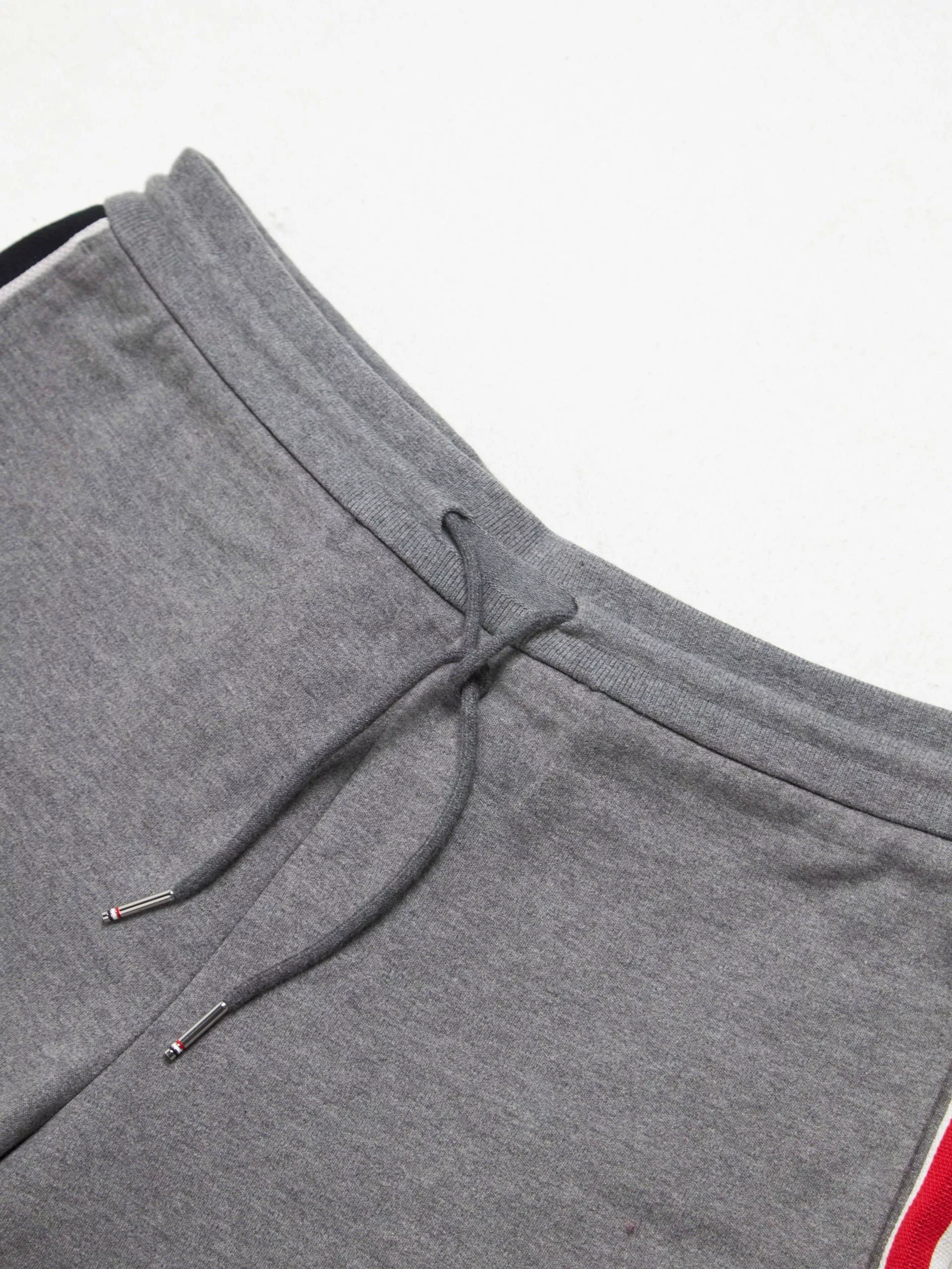 Thom Browne Shorts Thom Browne Gray Cotton Striped Shorts