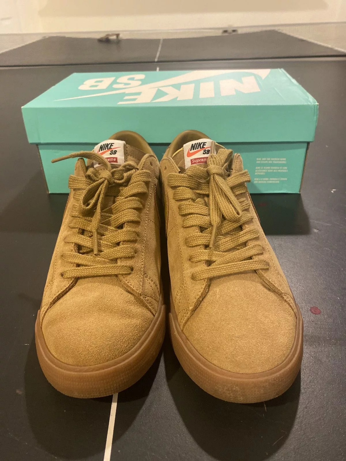 Nike Low Top Sneakers Nike × Supreme Supreme Blazer Low GT Brown