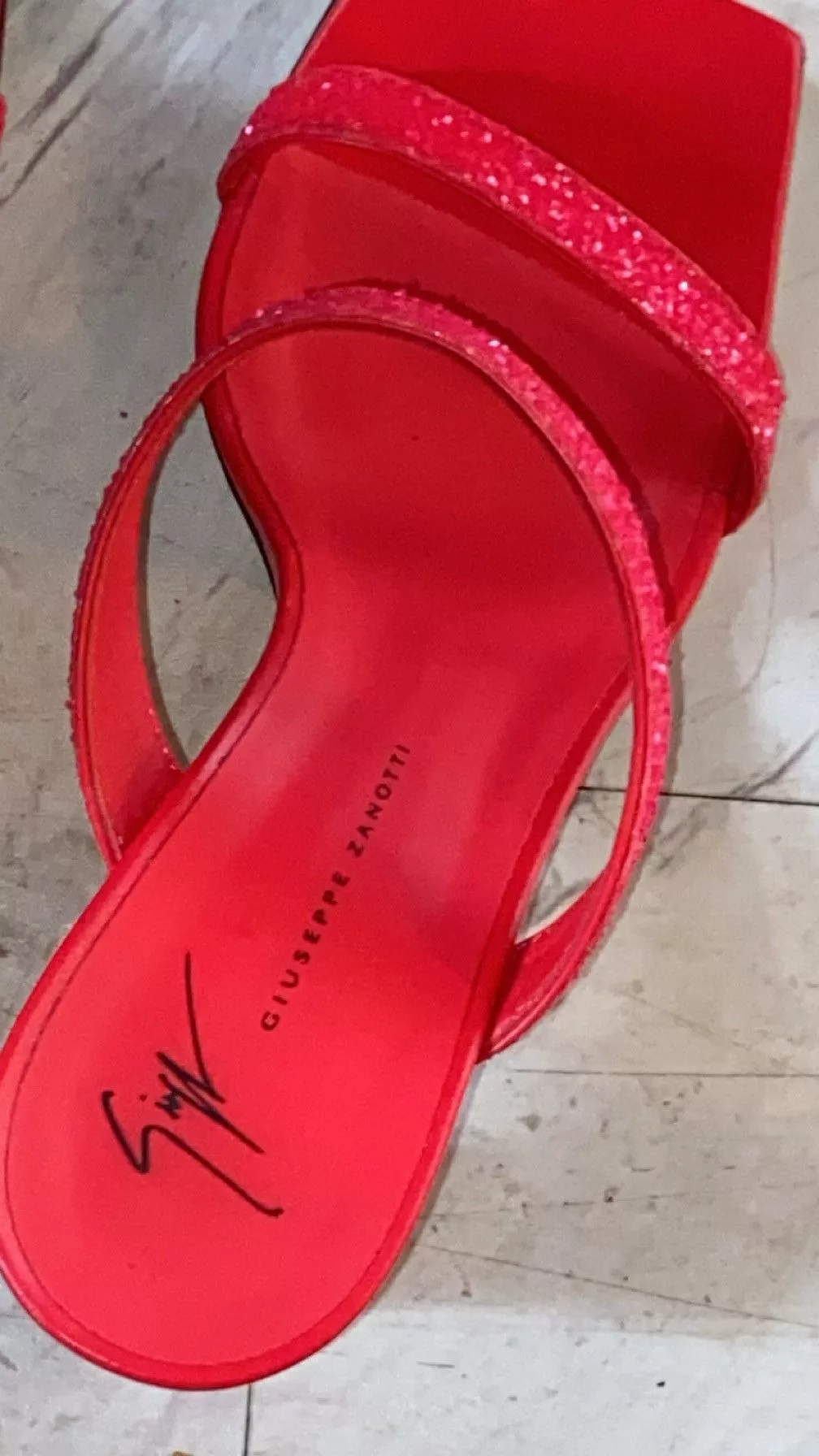 Giuseppe Zanotti Heels Giuseppe Zanotti Embellished block sandal Pink