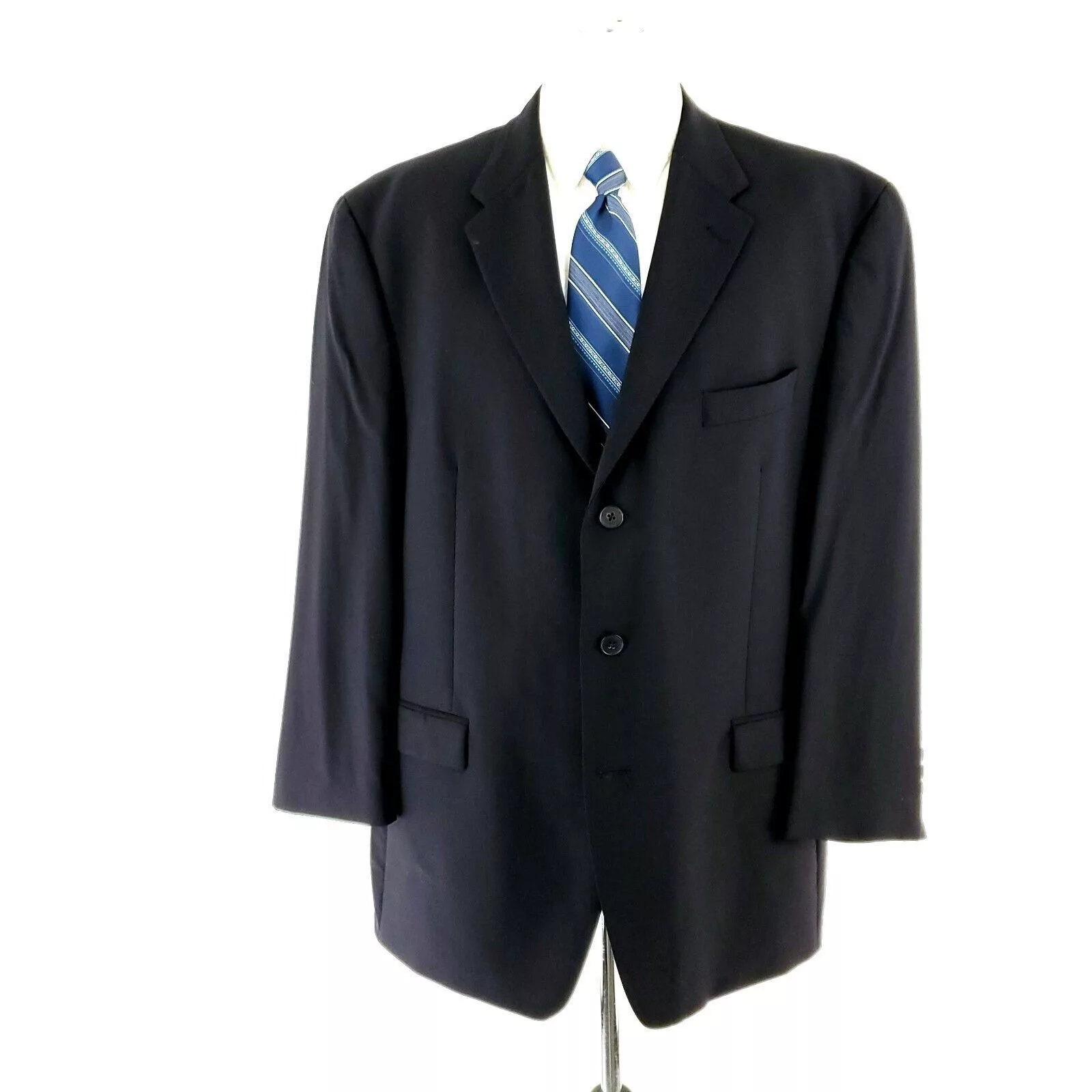 Ralph Lauren Blazers Ralph Lauren Wool 3 Button Blazer 46L Blue Solid