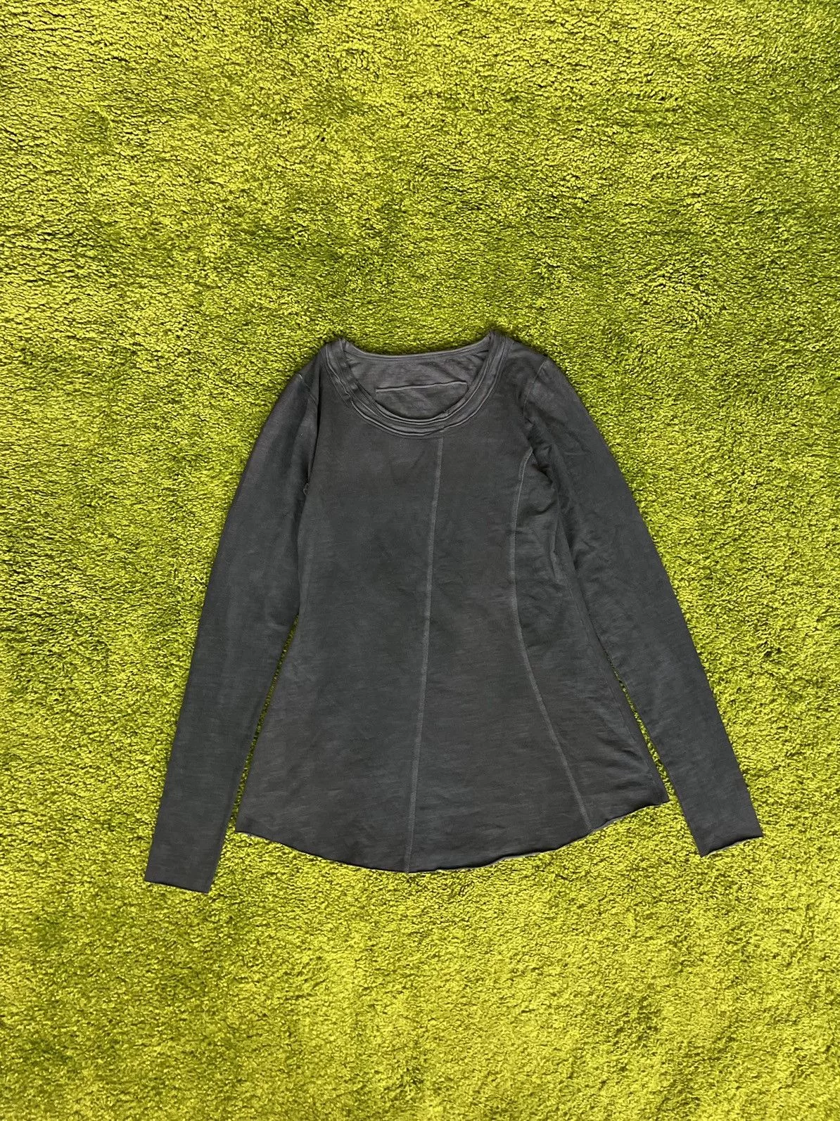 Rundholz Blouses Rundholz avant grade graphite longsleeve blouse Gray Avant-Garde
