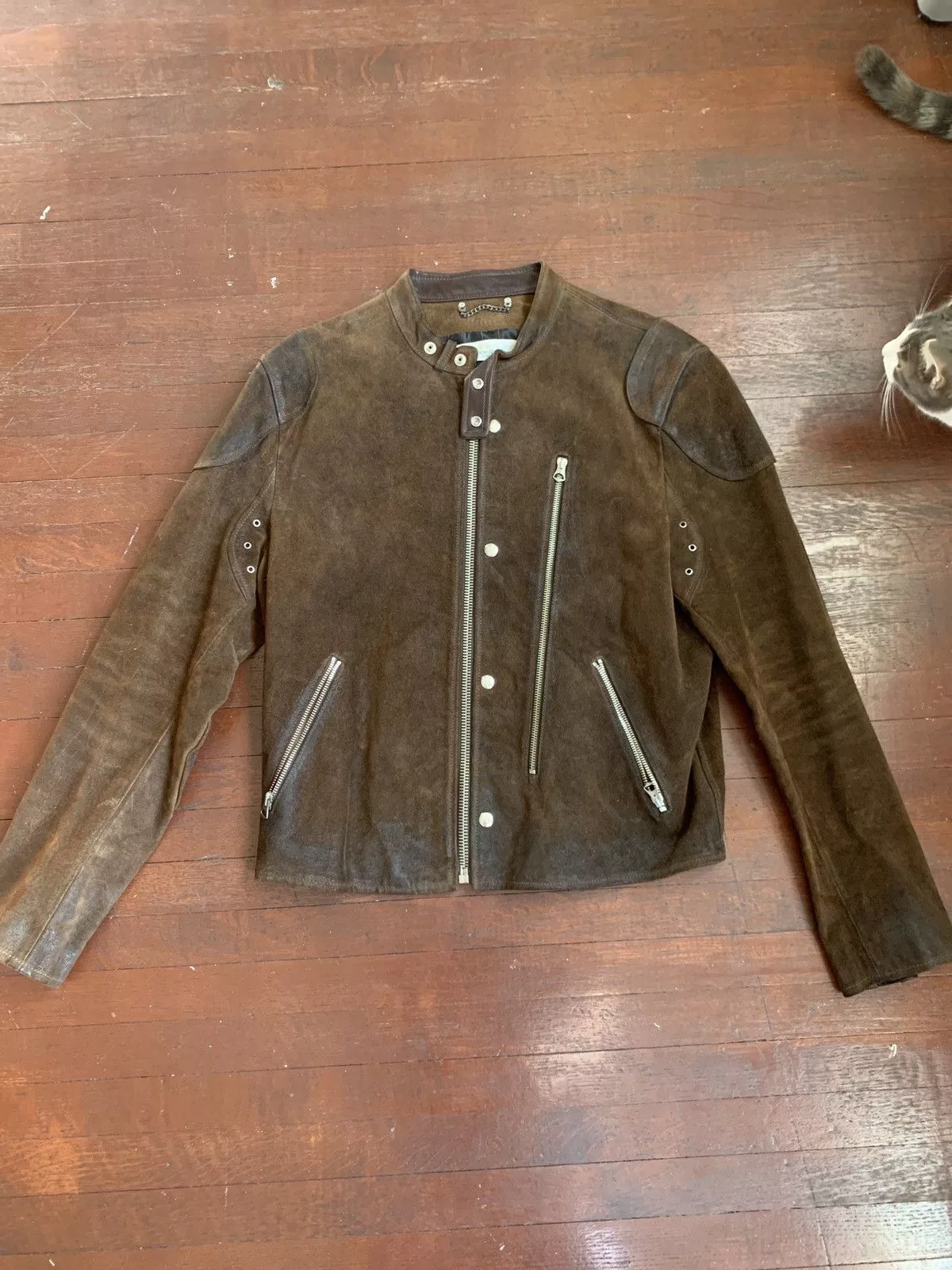 Golden Goose Leather Jackets Golden Goose Leather Biker Jacket Brown