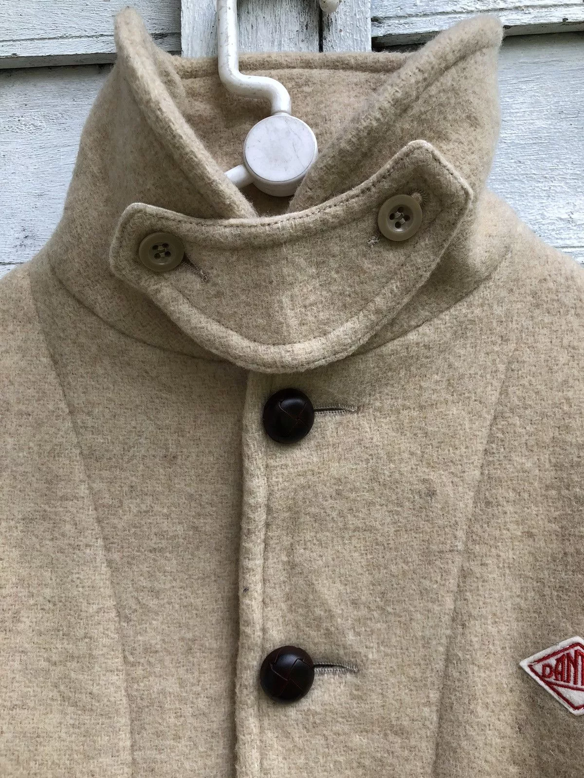 Danton Bombers Danton Wool Jacket Walnut Button White