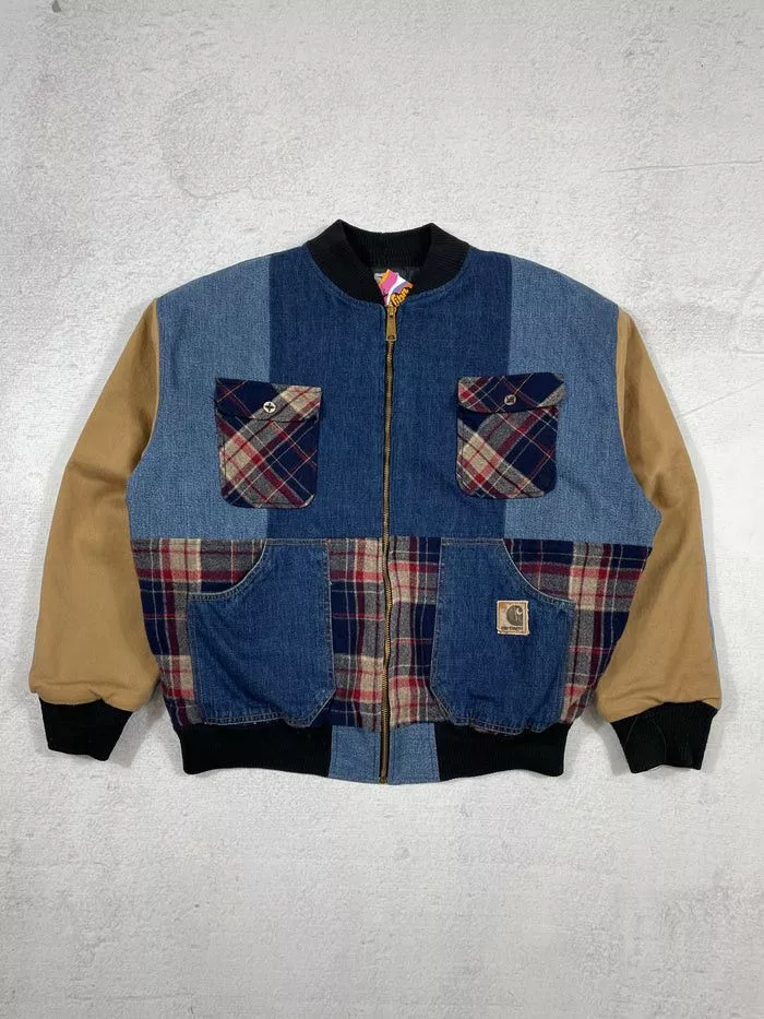 Carhartt Denim Jackets vintage reworked carhartt denim jacket Blue