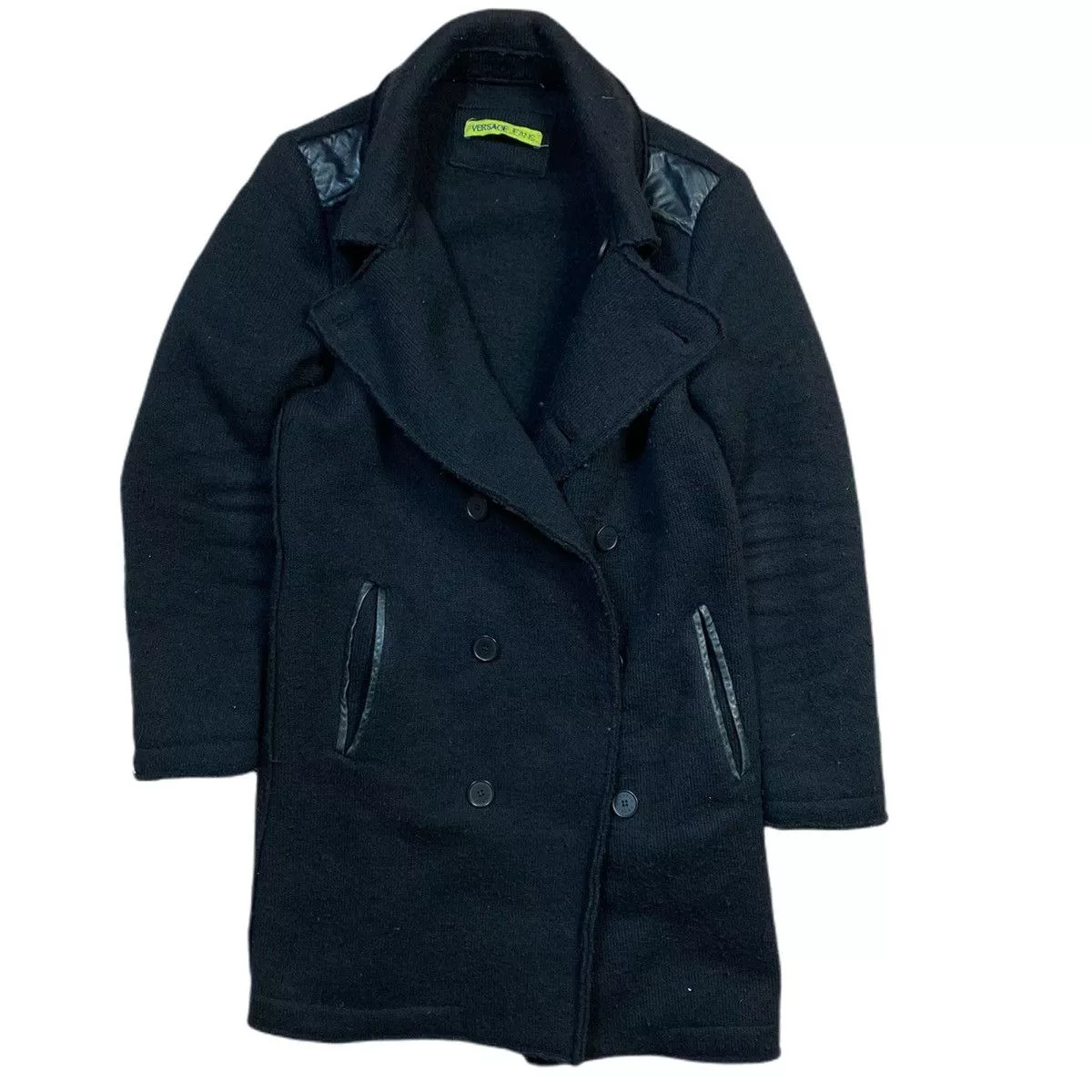 Versace Heavy Coats Versace × Versace Jeans Couture Black Versace coat