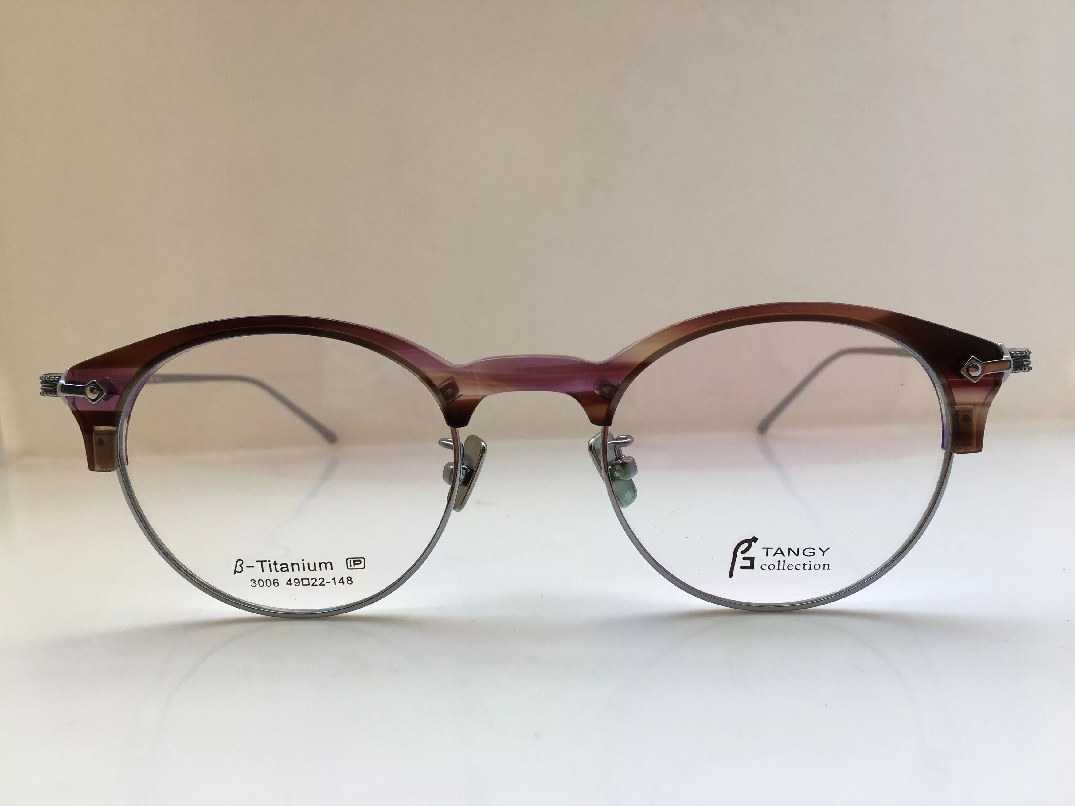 Other Glasses Other Tangy Malcolm Eyeglasses Frame Titanium Metal Silver