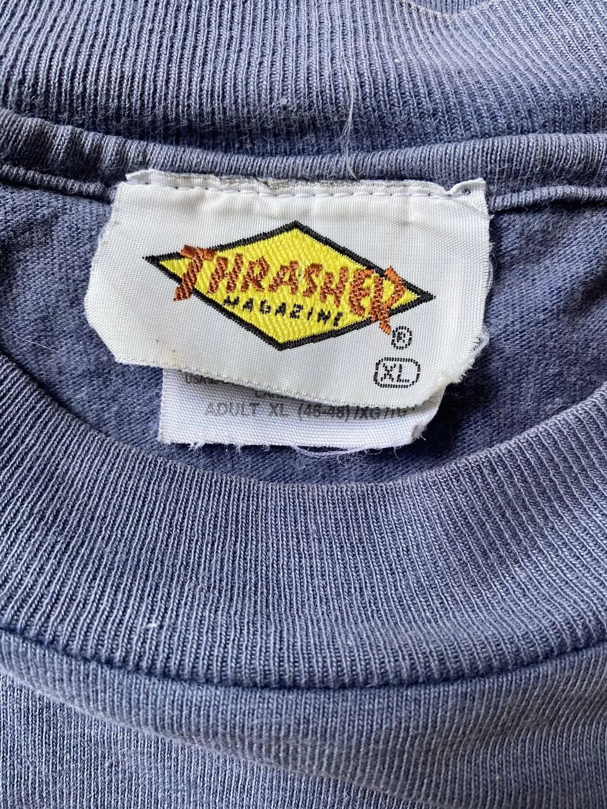 Thrasher Short Sleeve T Shirts Vintage Thrasher Magazine Skate 90s Red Streetwear