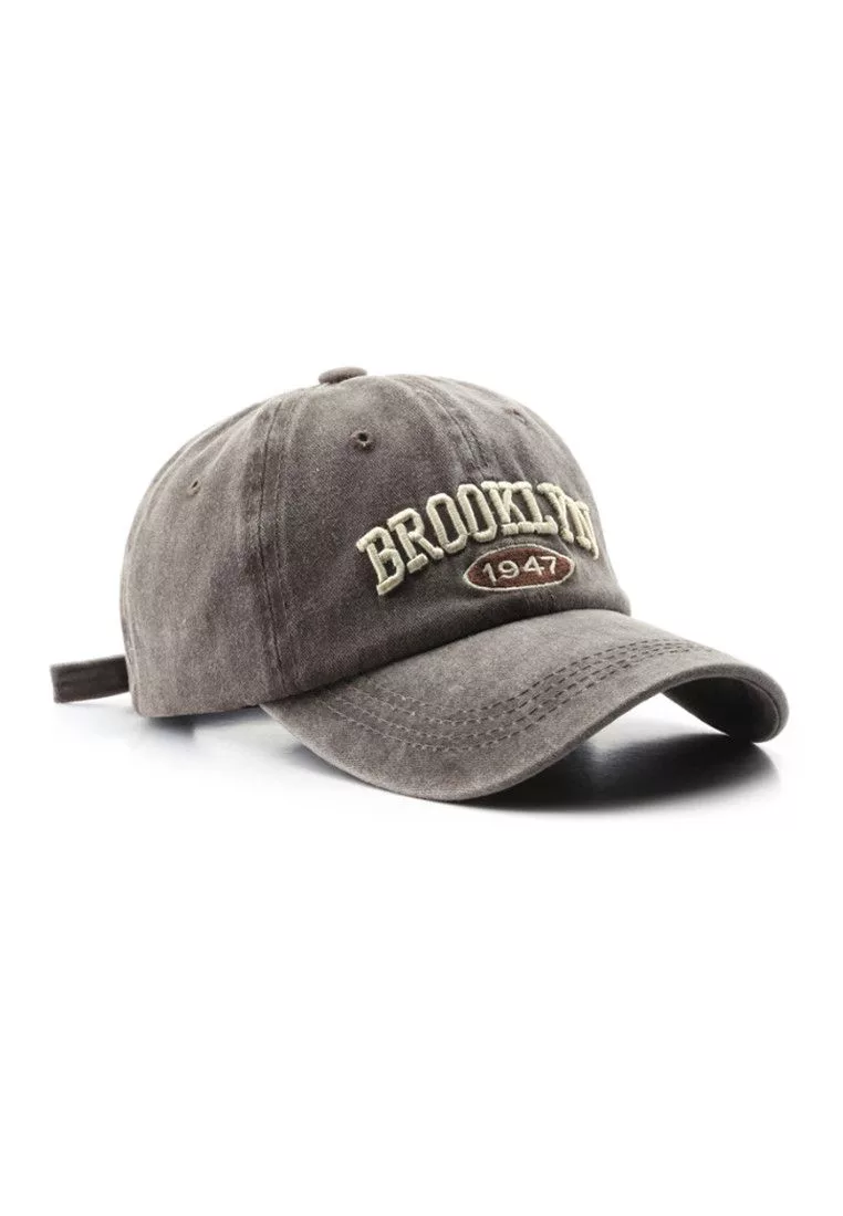 Other Hats Other Brooklyn Embroidered Brown Adjustable Baseball Cap