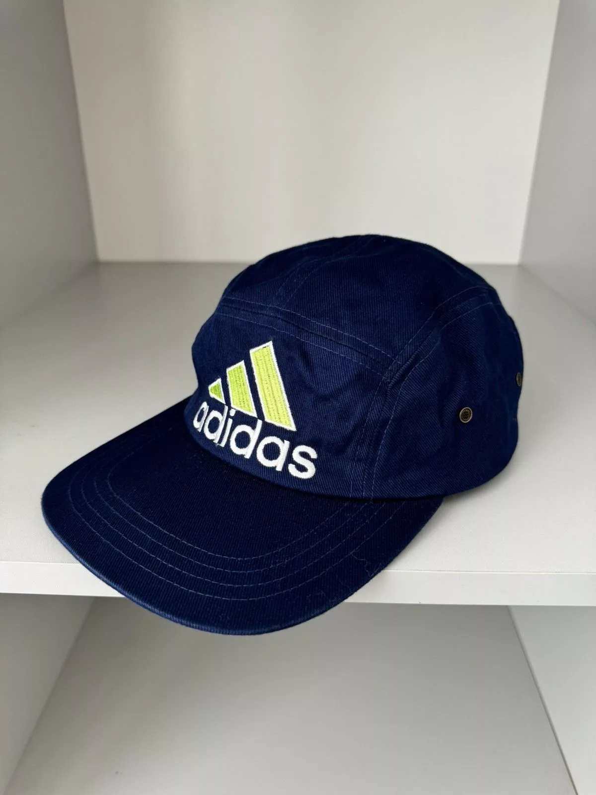 Adidas Hats Adidas × Vintage Adidas Big Logo 5 Panel Vintage Cap Blue Streetwear