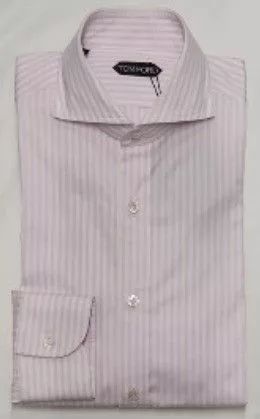 Tom Ford Shirts Button Ups Tom Ford o1loc1c0724 94F1FE Shirt in White Pink