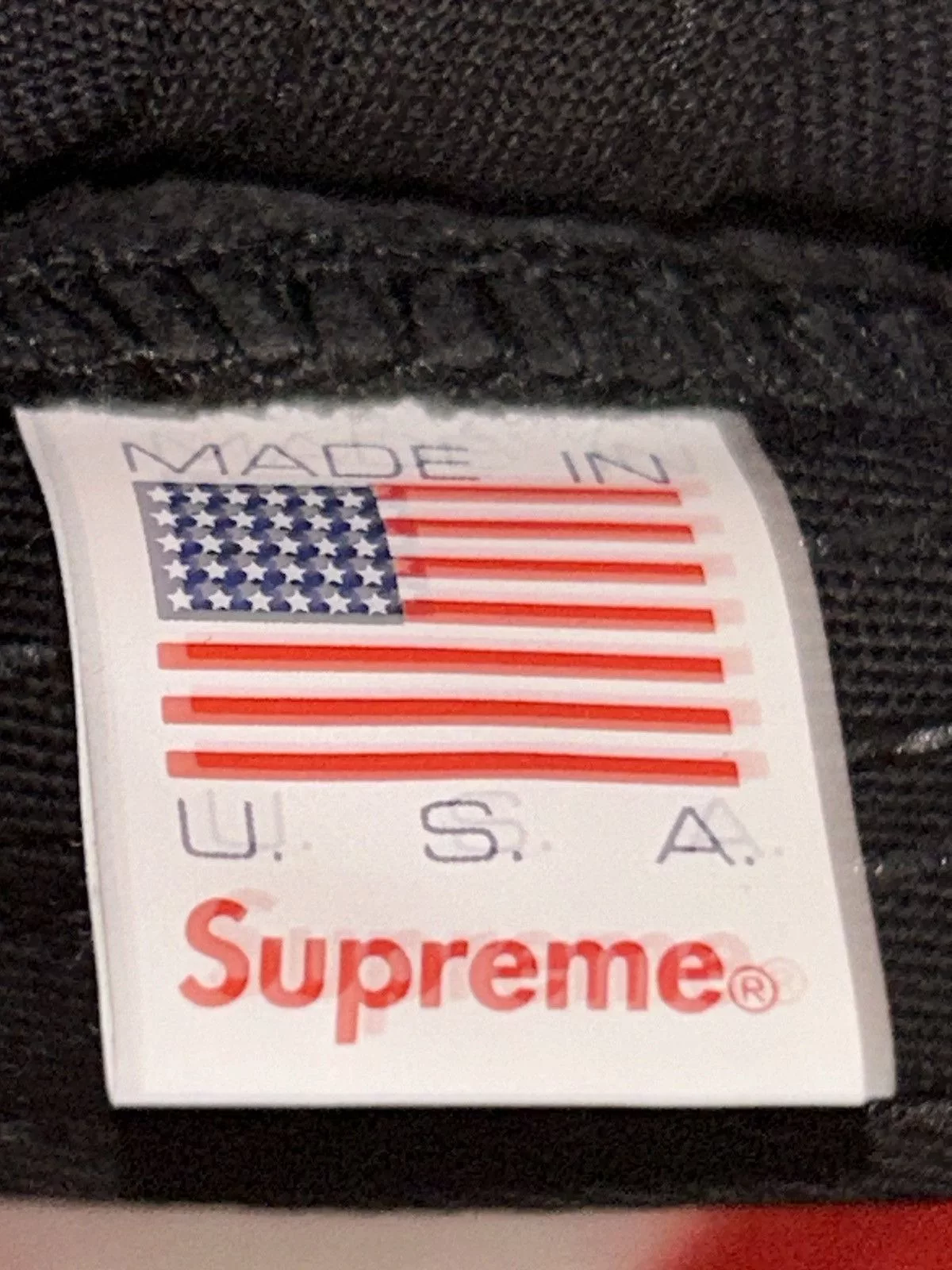 Supreme Hats Supreme Visor Label 6-Panel Black SS18 NEW