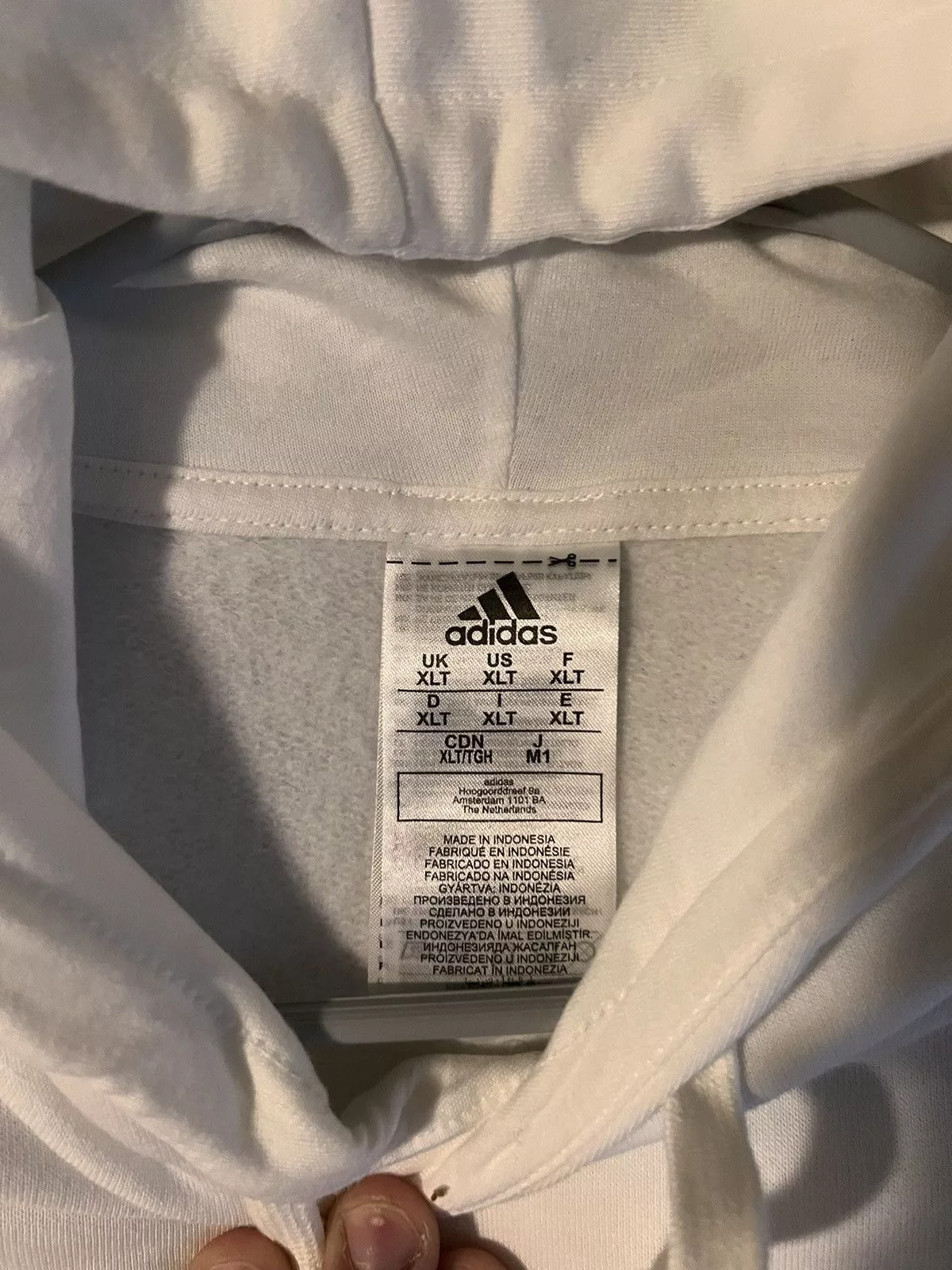 Adidas Sweatshirts Hoodies Adidas Sweatshirt All White Fleece Pullover
