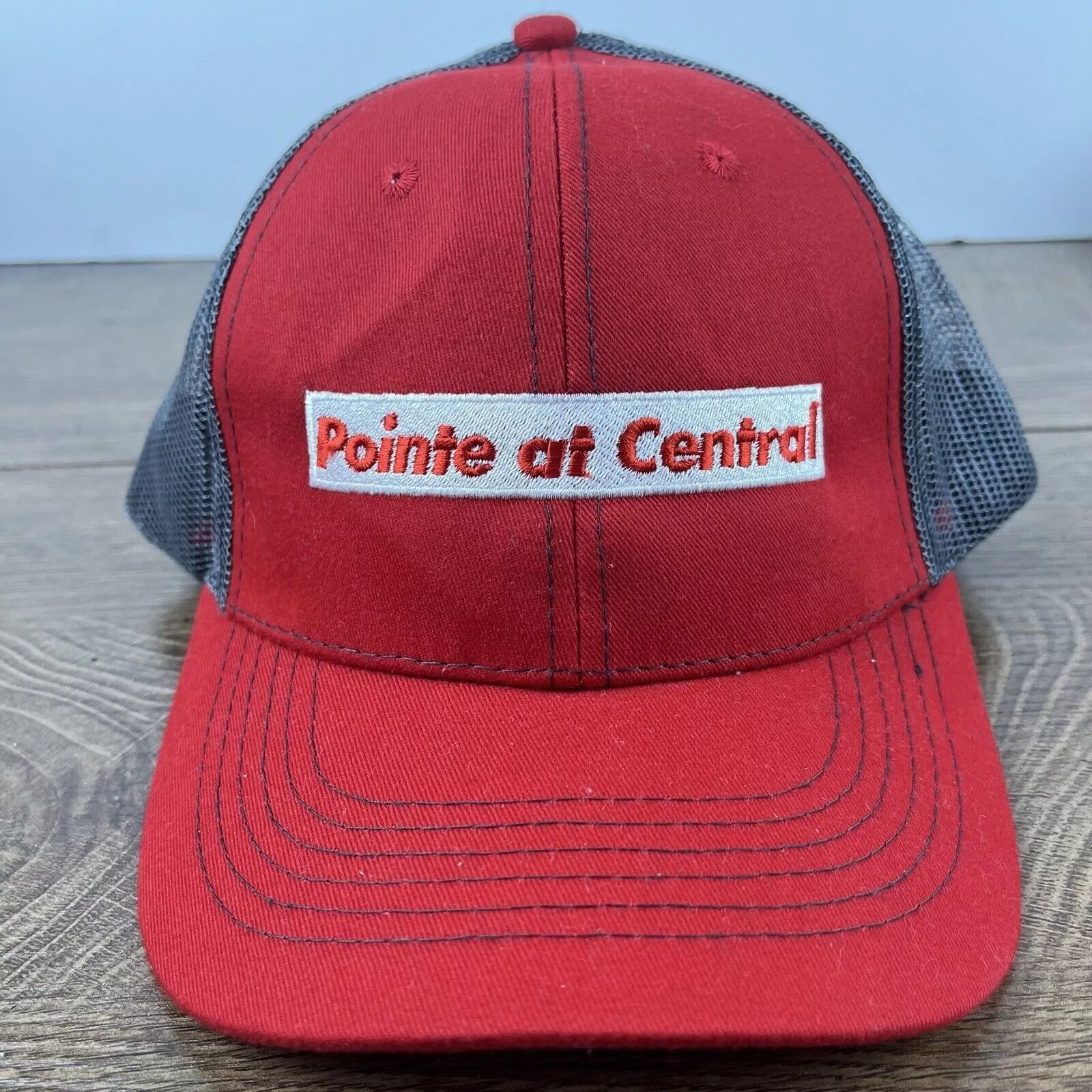 Other Hats Other Pointe at Central Hat Adjustable Hat Red Hat Adult Fit Red H