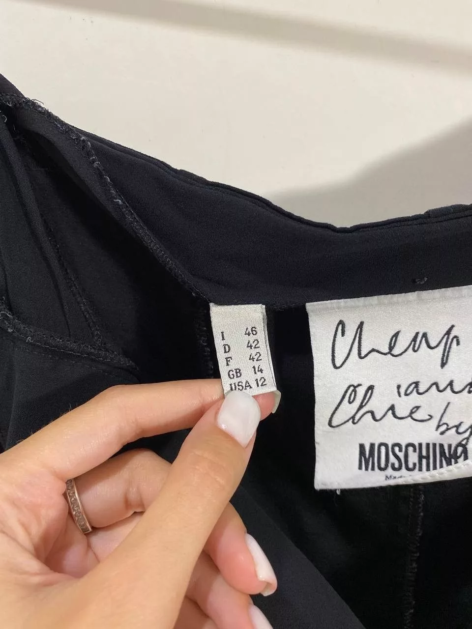 Moschino Midi Skirts Moschino Cheap and chip skirt Black