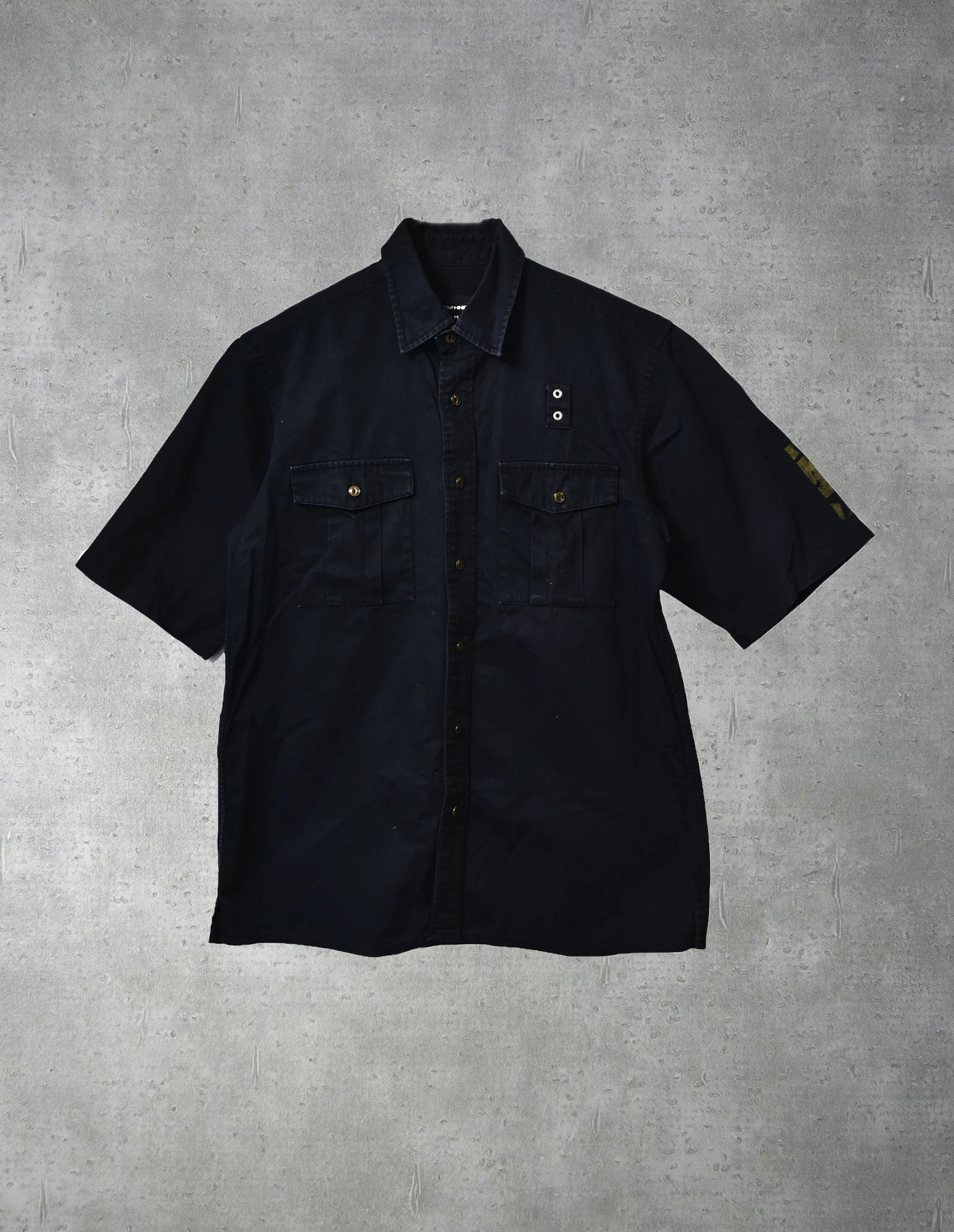 uniform experiment Shirts Button Ups uniform experiment SOPHNET/military shirt/14442 - 0628 53 Black