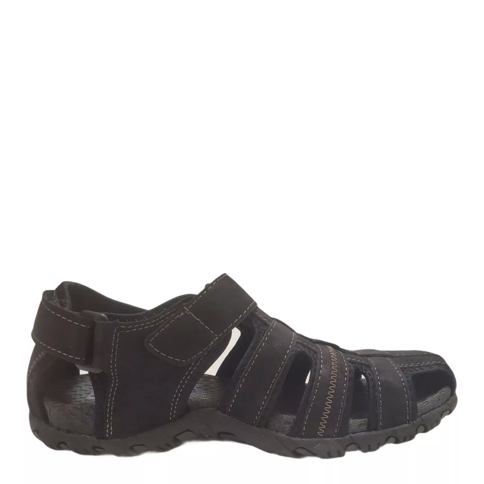 Nunn Bush Sandals Nunn Bush Mens Rio Bravo Fisherman Manmade Sandals Black