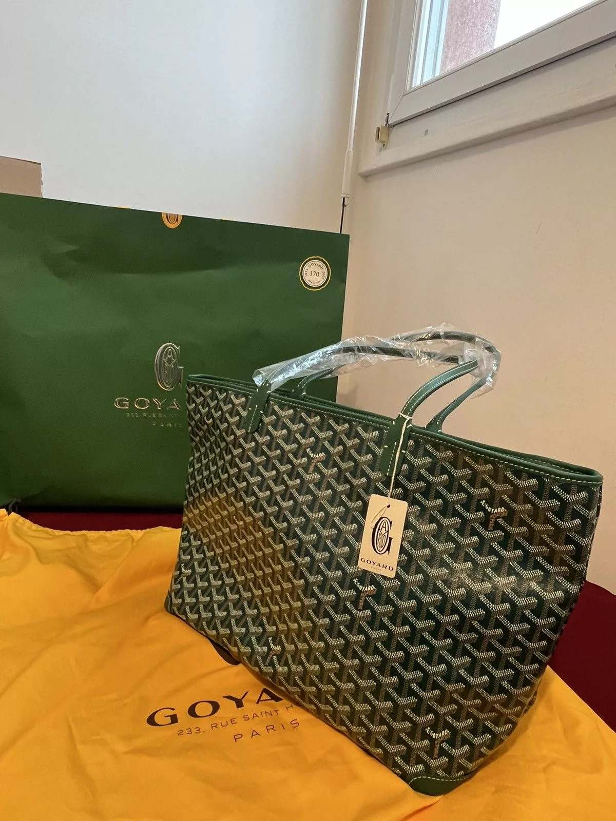 Goyard Bags Luggage Goyard Artois MM Green