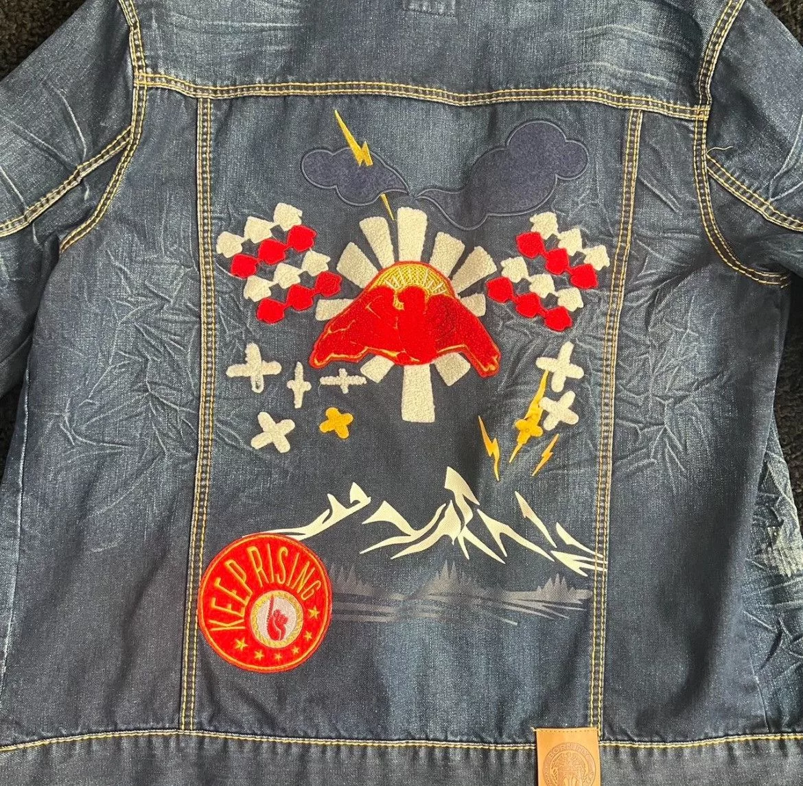 Born Fly Denim Jackets Born Fly Denim Jakcer Blue