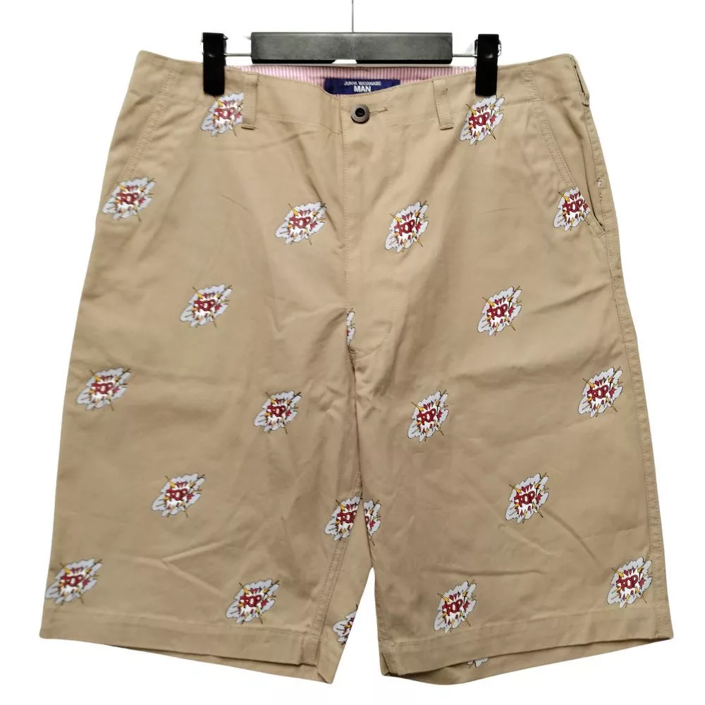 Comme des Garcons SHIRT Shorts Overall Pattern Half Pants Beige