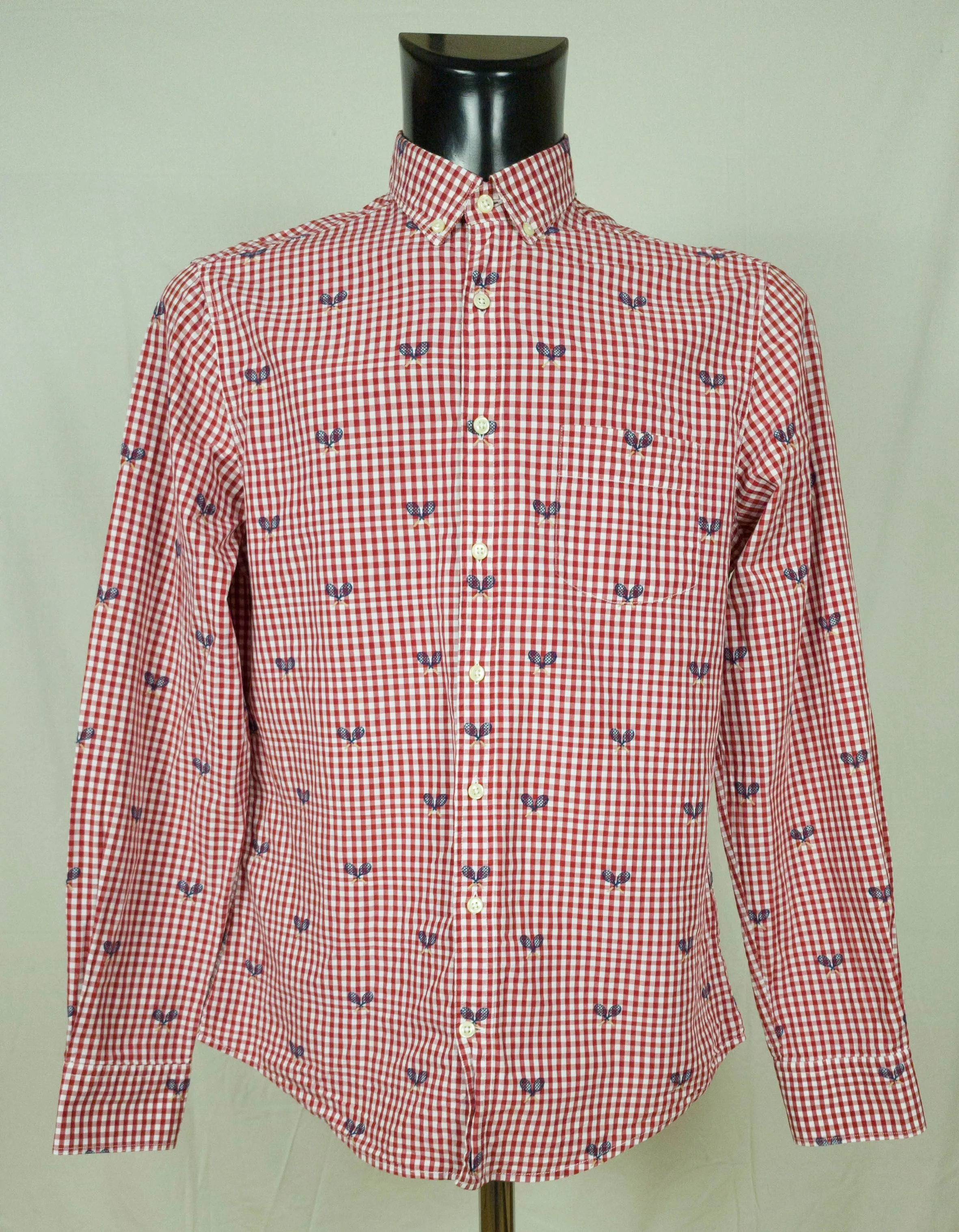Gant Shirts Button Ups GANT SHIRT LONG SLEEVE COTTON SIZE M (LABEL L) Red