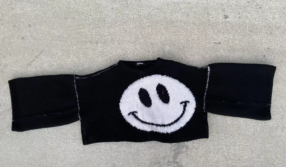 Raf Simons Sweaters Knitwear Raf Simons Smiley Wool Sweater Black