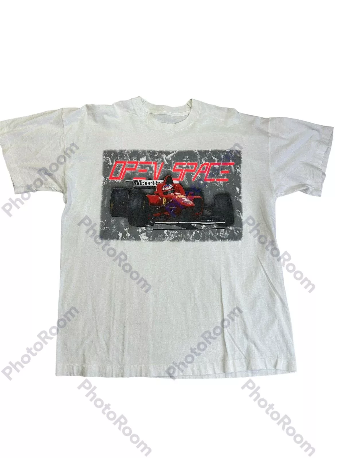 Ferrari Shirts Button Ups Marlboro ferrari White Vintage