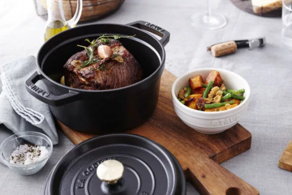 5 QT ROUND TALL COCOTTE MATTE BLACK