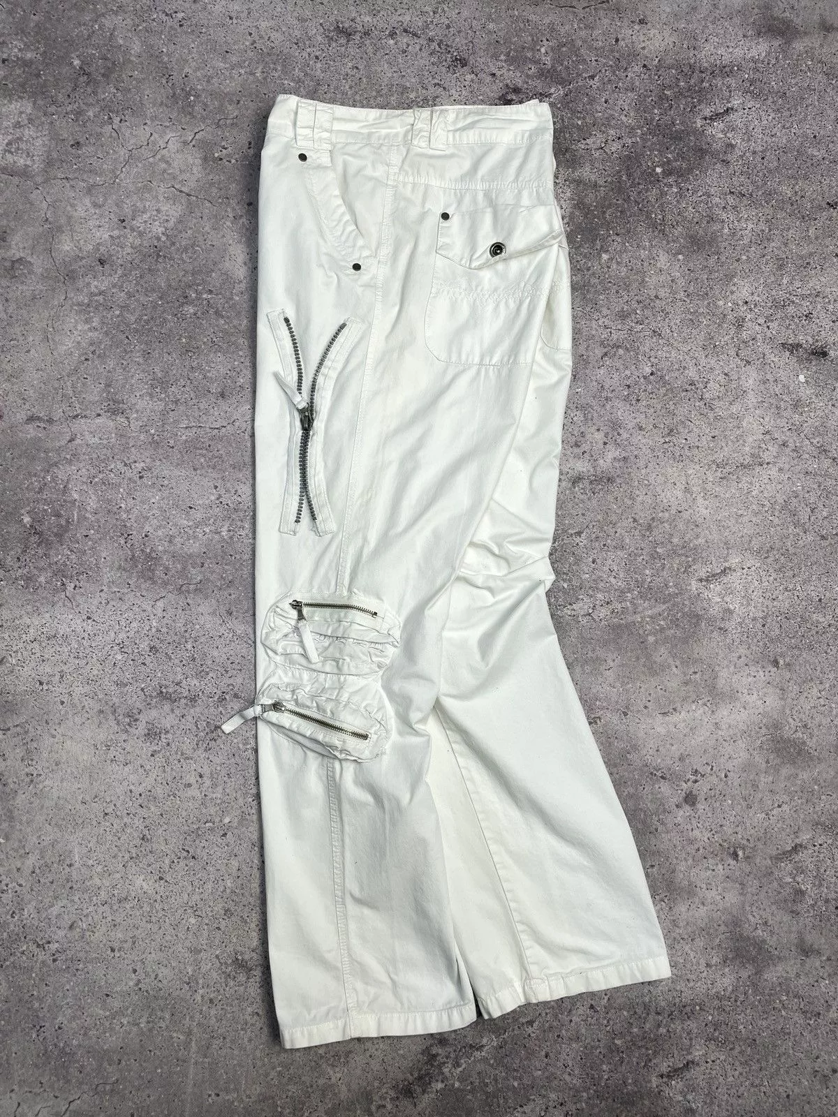 G-Star Casual Pants G-Star × Japanese Brand × Vintage Vintage Junya Watanabe Balenciaga Style Bondage Cargo Pants White