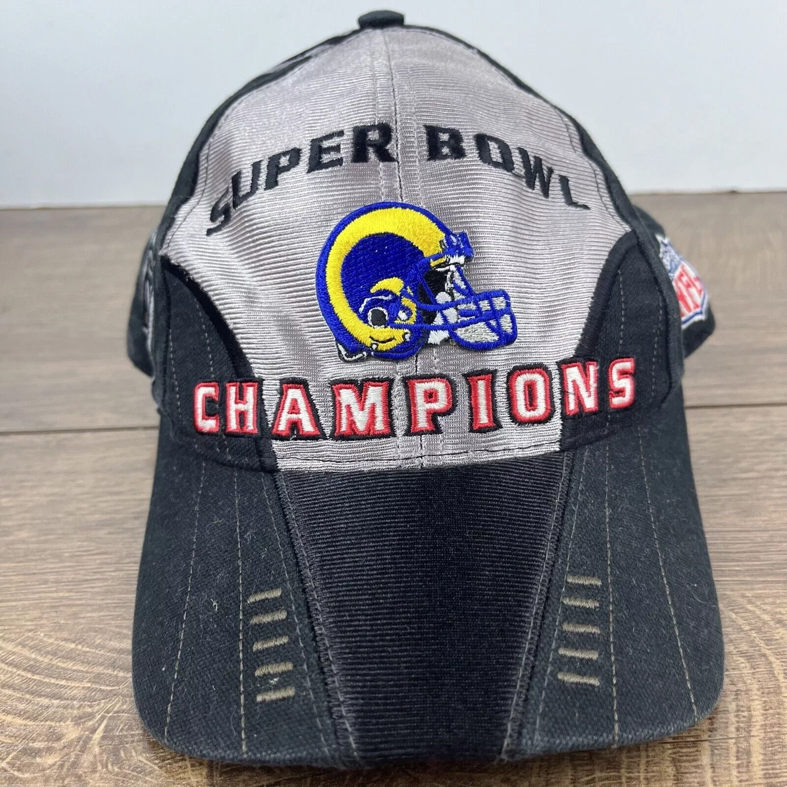 Other Hats Other Vintage St. Louis Rams Hat Gray Cap Adjustable Gray Super Bo