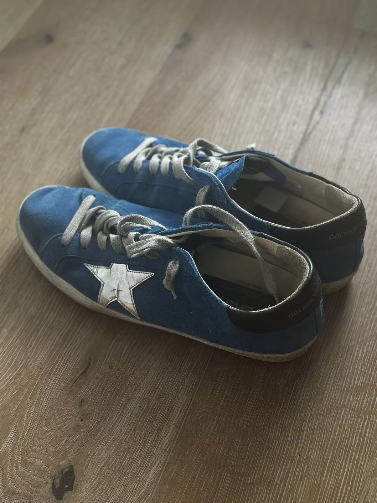 Golden Goose Low Top Sneakers Golden Goose Superstars Blue