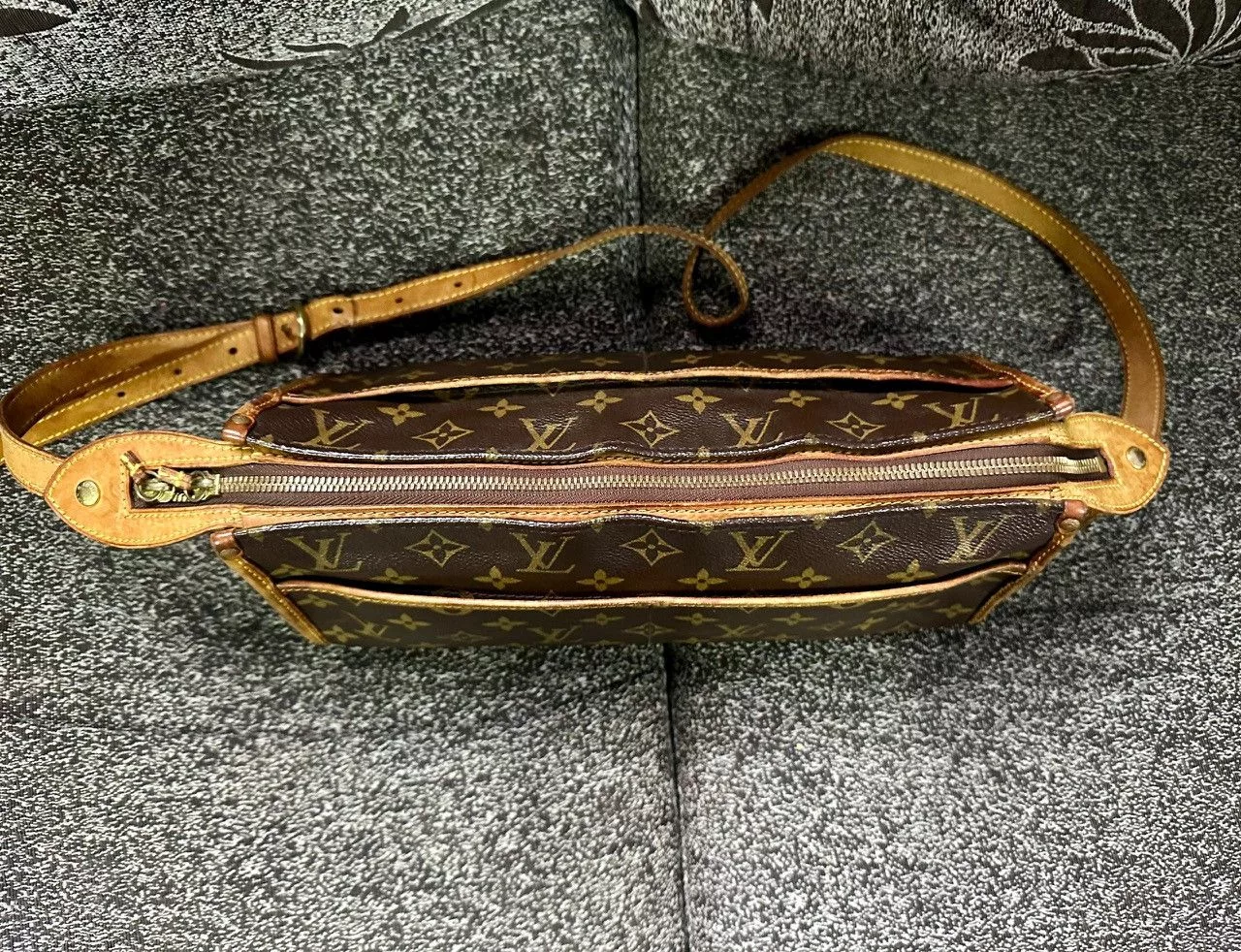 Louis Vuitton Shoulder Bags Authentic Louis Vuitton Monogram Canvas Poponcourt Long Bag Brown