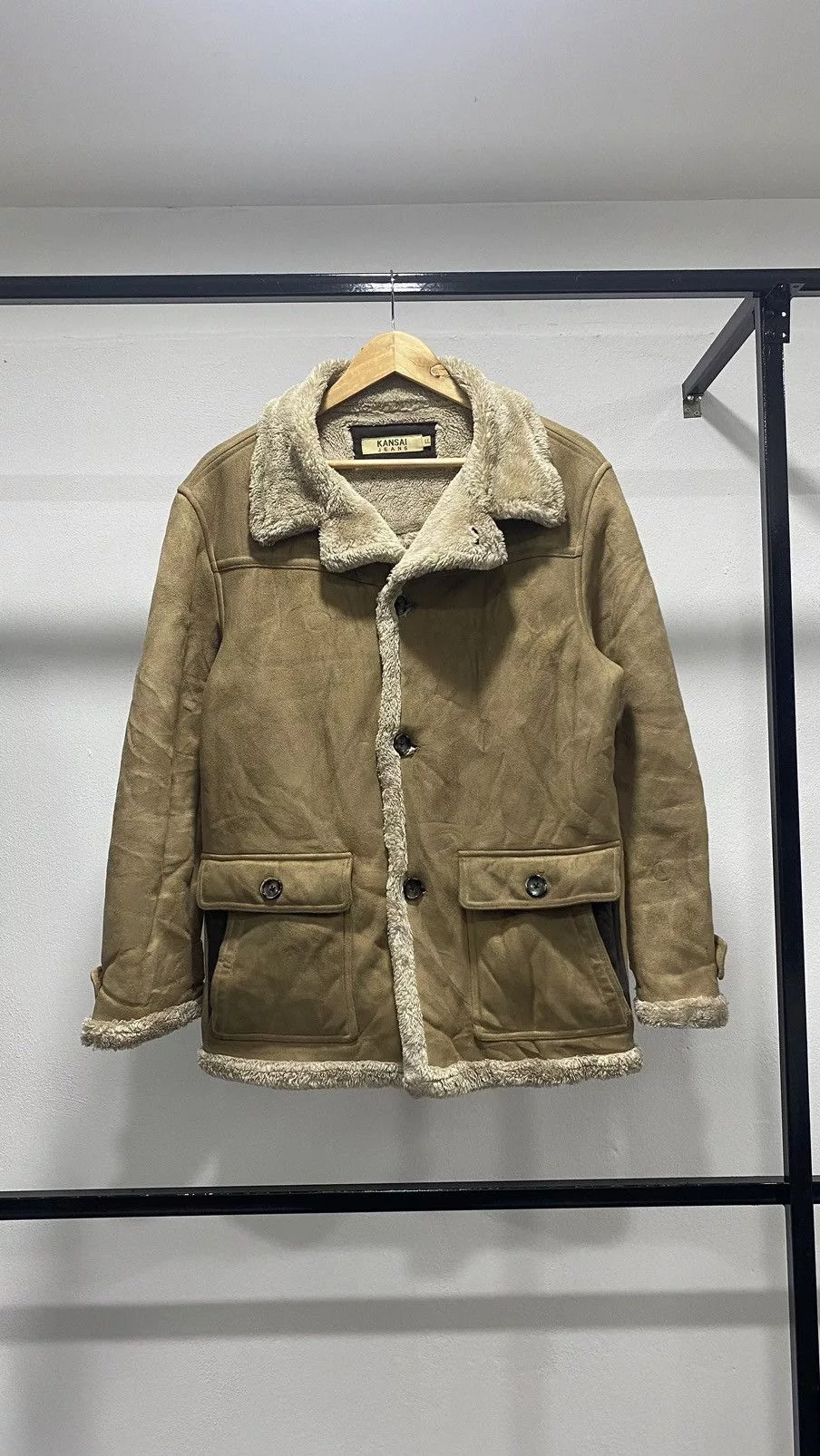 Other Heavy Coats Other 🚨FINAL DROP🚨 Kansai Jeans Suede Fleece Jacket Brown Avant-Garde